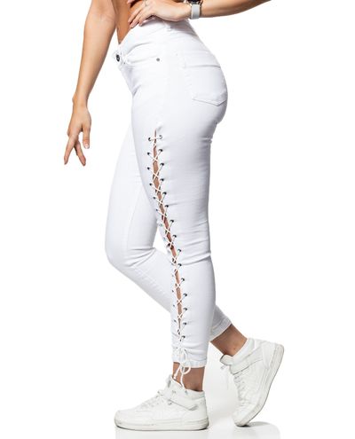 Denim Lace Up White Urban Classics