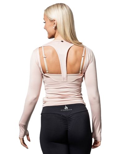 Cut Out Longsleeve Top Nude Ryderwear