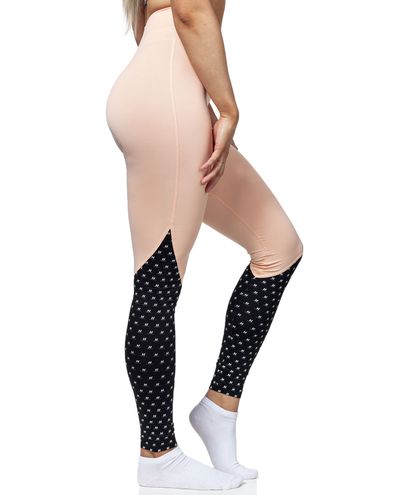 High Waist Butt Scrunch Tights Salmon NEBBIA